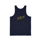 V EAUX IV- BLACK W/ GOLD EAUX UNISEK TANK TOP