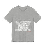 FIGURE OUT UNISEX   SHORT SLEEVE T-SHIRT