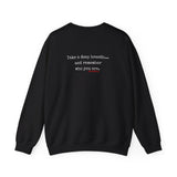 TAKE A DEEP BREATH (CLEAN) UNISEX SWEAT SHIRT