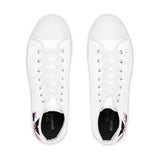 V EAUX IV - BLACK W/ PINK EAUX HI TOP SNEAKERS - WHITE SOLE