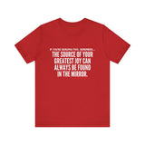 JOY IN THE MIRROR UNISEX SHORT SLEEVE T-SHIRT