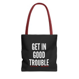 GET IN GOOD TROUBLE - WHITE TOTE BAG