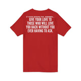 GIVE YOUR LOVE UNISEX V-NECK T-SHIRTS
