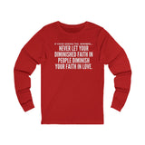 DIMINISHED FAITH UNISEX LONG SLEEVE T-SHIRT