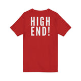 HIGH END WHITE UNISEX V-NECK T-SHIRTS