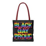 BLACK GAY PROUD TOTE BAG