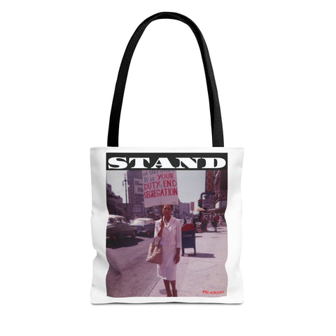 STAND - WHITE TOTE BAG