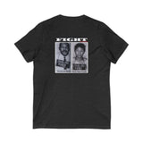 FIGHT - WHITE UNISEX V-NECK T-SHIRT
