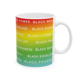 BLACK MAGIC RAINBOW WHITE CERAMIC MUG WHITE