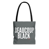 BEAUCOUP BLACK - WHITE TOTE BAG