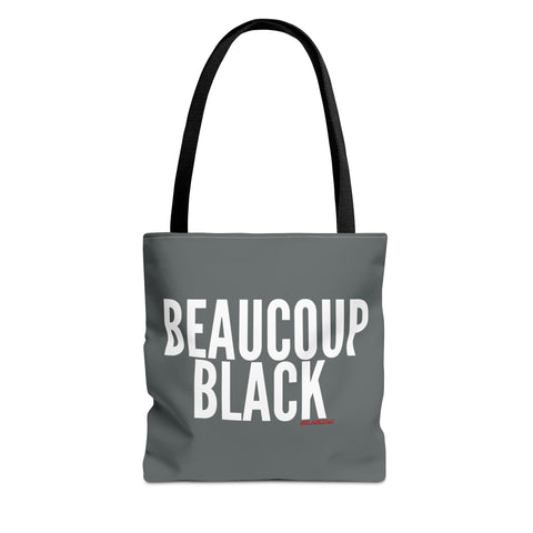 BEAUCOUP BLACK - WHITE TOTE BAG
