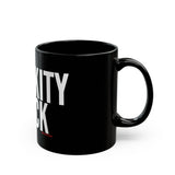 BLACKITY BLACK - WHITE CERAMIC MUG - BLACK 11OZ