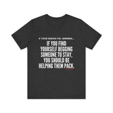 HELP THEM PACK UNISEX SHORT SLEEVE T-SHIRT