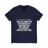 FIGURE OUT UNISEX V-NECK T-SHIRT