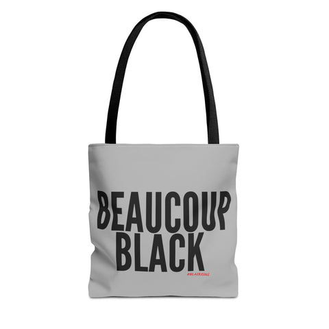 BEAUCOUP BLACK - BLACK UNISEX TOTE BAG