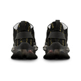 BLACK MAGIC - BLACK GOLD MESH SNEAKERS