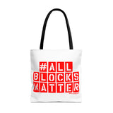 #AllBlocksMatter Tote Bag - Empowering AOP Design for Activism