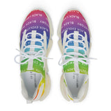 BLACK MAGIC RAINBOW WHITE MESH SNEAKERS