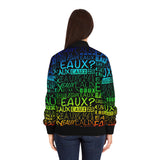 EAUX - RAINBOW AOP WOMEN'S BOMBER JACKET