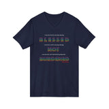 BLACK MAN RAINBOW UNISEX V-NECK T-SHIRTS