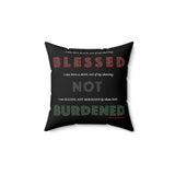 BLACK MAN RBG THROW PILLOW