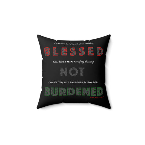 BLACK MAN RBG THROW PILLOW
