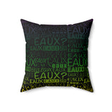 EAUX - MARDI GRAS THROW PILLOW
