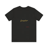 REACH FOR SOMETHING BLACK GOLD UNISEX SHORT SLEEVE T-SHIRTS