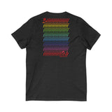 BIIIIIITCH RAINBOW UNISEX  V-NECK T-SHIRTS