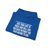 GIVE YOUR LOVE UNISEX HOODIE