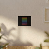 BIIIIIITCH RAINBOW CANVAS ART