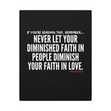 DIMINISHED FAITH CANVAS ART