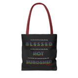 BLACK MAN RAINBOW TOTE BAG