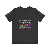 BLACK GAY FUP WHITE UNISEX SHORT SLEEVE T-SHIRTS