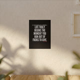 LIFE TRULY BEGINS CANVAS ART