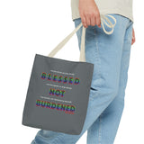 BLACK QUEER RAINBOW TOTE BAG