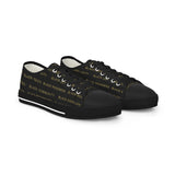 BLACK MAGIC - BLACK GOLD LOW-TOP SNEAKERS WHITE SOLE
