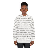 BLACK MAGIC - BLACK LETTERS AOP UNISEX SWEATSHIRT