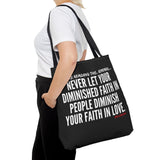 DIMINISHED FAITH TOTE BAG