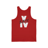V EAUX IV - WHITE W/ BLACK EAUX UNISEX TANK TOP
