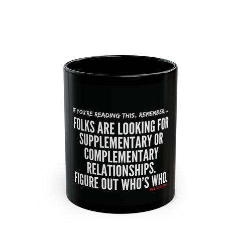 FIGURE OUT CERAMIC MUG- BLACK 11OZ