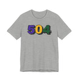 504 Mardi Gras Colorblock UNISEX SHORT SLEEVE T-SHIRT