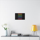 BIIIIIITCH RAINBOW CANVAS ART