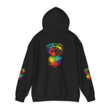 BLACK GAY PROUD FIST UNISEX HOODIE