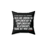 FIGURE OUT THROW PILLOW