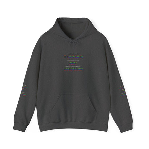 BLACK QUEER RAINBOW UNISEX HOODIE