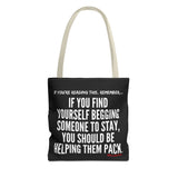 HELP THEM PACK TOTE BAG