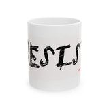 RESIST - WHITE CERAMIC MUG - WHITE 15OZ