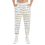 BLACK MAGIC - GOLD LETTERS ATHLETIC JOGGERS