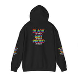 BLACK GAY PROUD AF UNISEX HOODIE